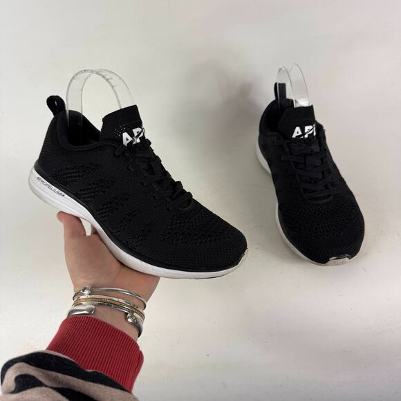 APL Athletic Propulsion Labs TechLoom Pro Women's 6 Black Mesh Low Top Sneakers - Picture 1 of 10